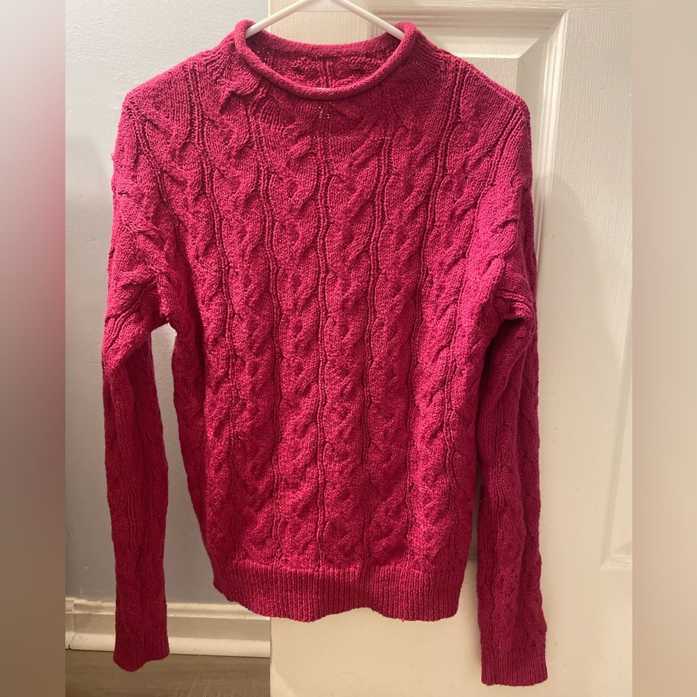 J. Crew Cable mockneck sweater size XS